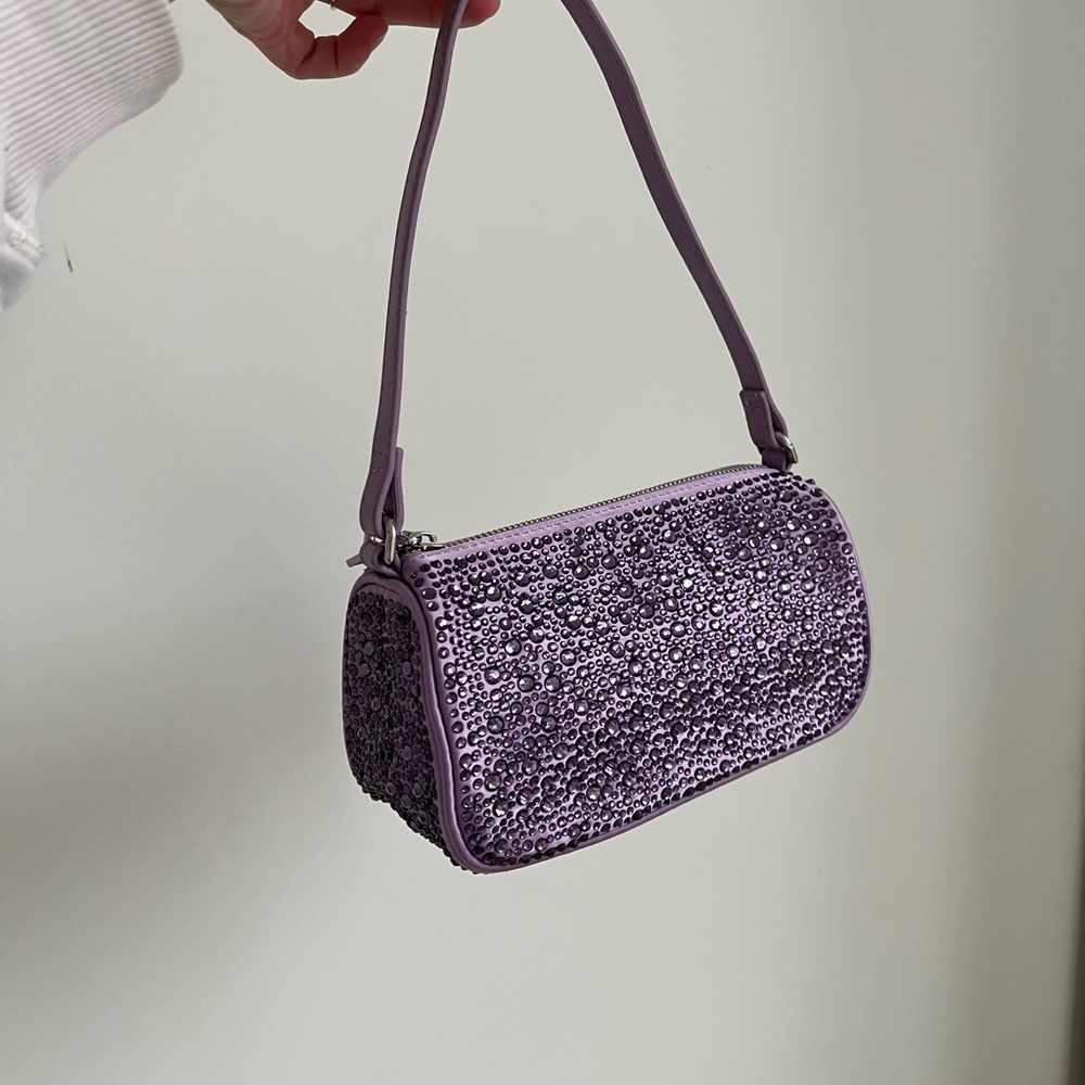 Shoulder bag 90s style with crystals